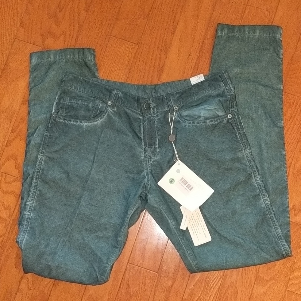 Massimo Alba green courderoy/jeans 29 NWT